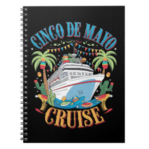 Caderno Espiral Cinco De Mayo Cruise México Navio Mexicano Fiesta