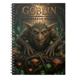 Caderno Espiral Cinema Sombrio da Cova de Raízes de Goblin