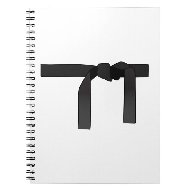 Caderno Espiral Cinturão Preto (Frente)