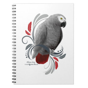 Caderno Espiral Cinza africana