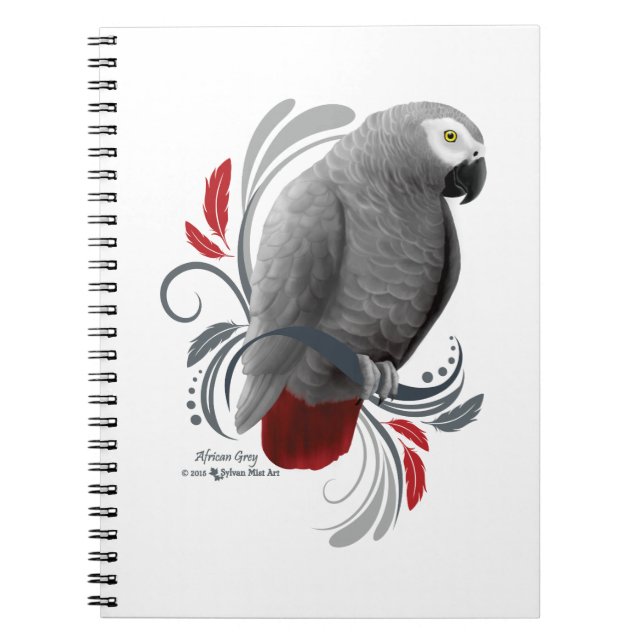 Caderno Espiral Cinza africana (Frente)