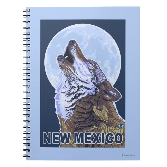Caderno Espiral Cinza Wolf HowlingNovo México (Frente)