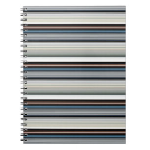 Caderno Espiral Cinzas brancas listras brancas