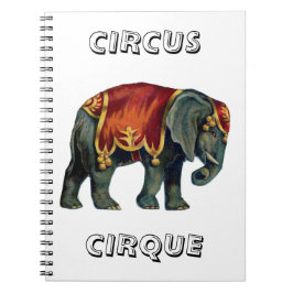 Caderno Espiral Circo de colheita de elefantes,