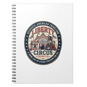 Caderno Espiral Circo Patriótico Liberty Patriótico Mestre de Reta