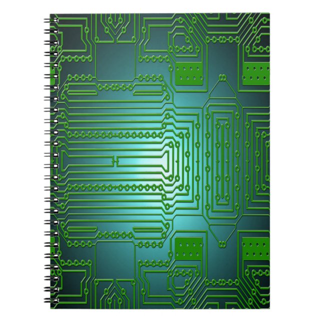 Caderno Espiral Circuitos condutores de conselhos (Frente)