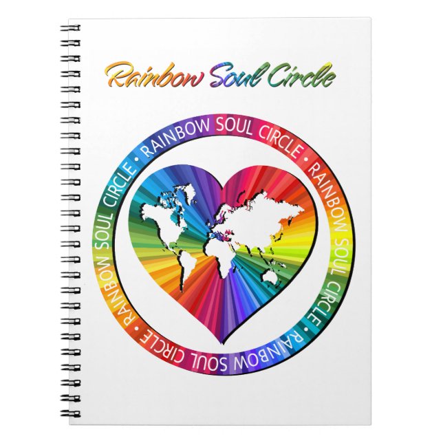 Caderno Espiral Círculo da Alma Arco-íris (Frente)