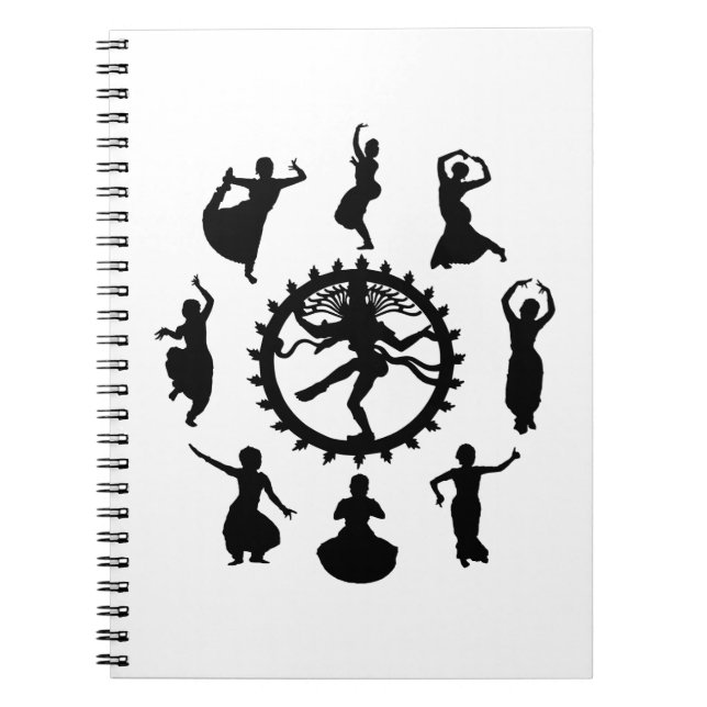 Caderno Espiral Círculo da Dança Indiana (Frente)