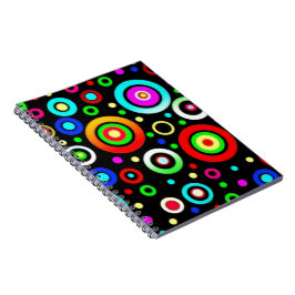 Caderno Espiral Círculos Coloridos