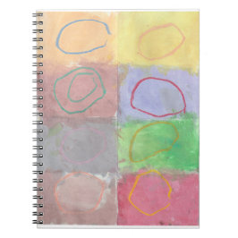 Caderno Espiral Círculos concêntricos de Raine