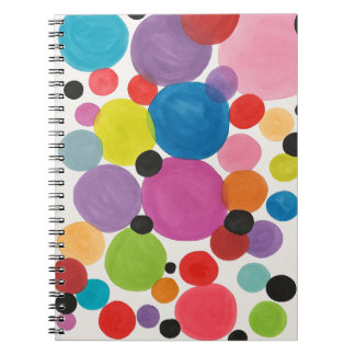 Caderno Espiral Círculos de abstrato Art