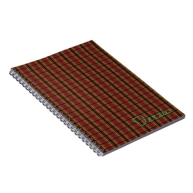 Caderno Espiral Círculos De Aquecimento Retro (Lado Direito)