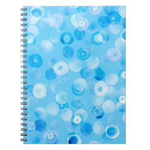 Caderno Espiral Círculos de inverno: Bolinhas de Abstrato.