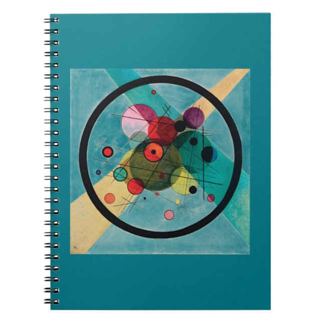 Caderno Espiral Círculos de um Círculo de Wassily Kandinsky (Frente)