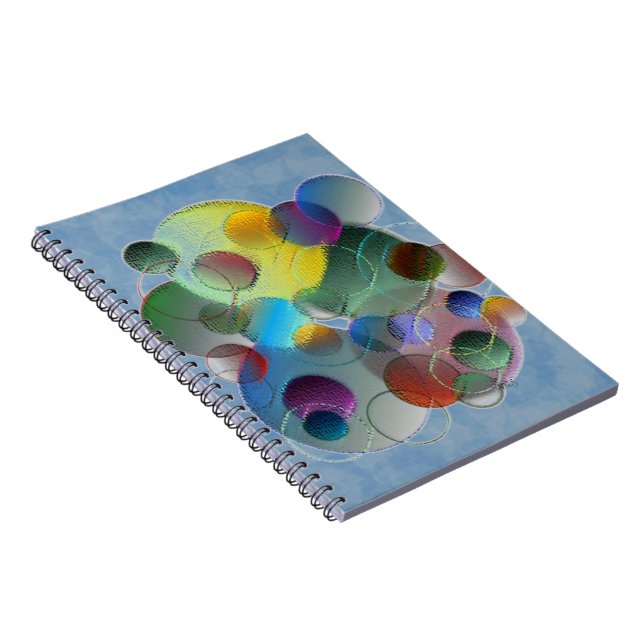 Caderno Espiral Círculos Dimensionais (Lado Direito)