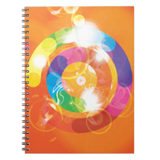 Caderno Espiral Círculos do arco-íris