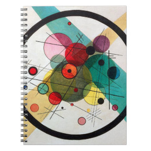 Caderno Espiral Círculos Wassily Kandinsky em um Círculo