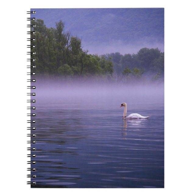 Caderno Espiral Cisne no lago (Frente)
