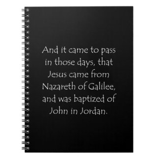 Caderno Espiral Citação das Escrituras Marcos 1 9