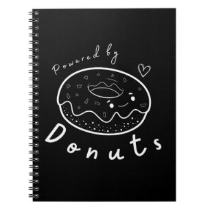 Caderno Espiral Citação de Donut Kawaii Engraçado Fofo