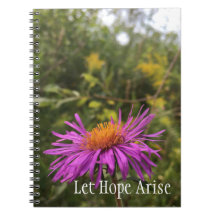 Citação de Esperança Inspiradora Dourada e Roxa bo