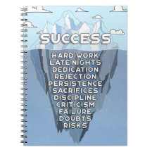 Citação de Motivação Montanha do Sucesso Iceberg
