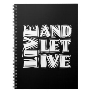 Caderno Espiral Citação de Slogan de Recuperação em direto e e