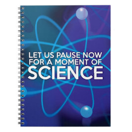 Caderno Espiral Citação Divertida de Ciência