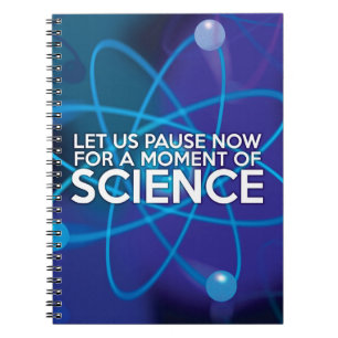 Caderno Espiral Citação Divertida de Ciência