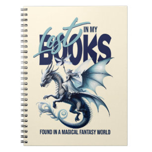 Caderno Espiral Citação do amante do livro Dragon e Fairy & Fantas