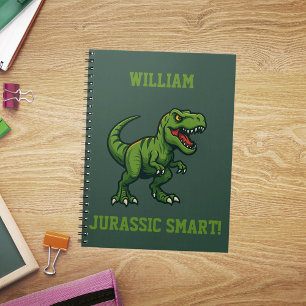 Caderno Espiral Citação do Dinossaur Tyrannosaurus Rex Jurassare