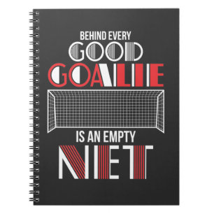 Caderno Espiral Citação do goleiro de futebol