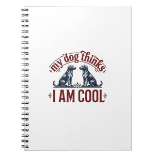 Caderno Espiral Citação Engraçada de Cachorro Camisa Vintage Desen