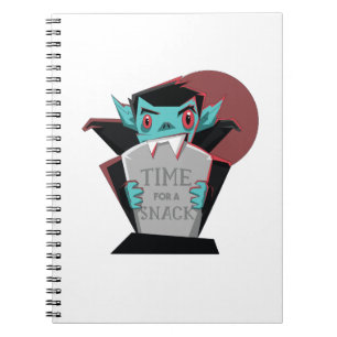 Caderno Espiral Citação engraçada de Drácula