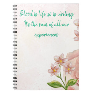 Caderno Espiral Citação Escrevendo Inspiradora de Notebook