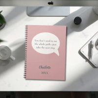 Citação inspiradora de objetivo rosa marfim empoei