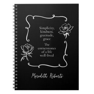 Caderno Espiral Citação Motivacional da Minha Vida no Meu Nome