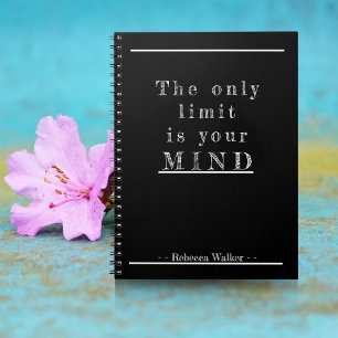 Caderno Espiral Citação motivacional "o único limite é a sua mente