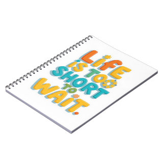 Caderno Espiral Citação motivacional ousada estilo divertido