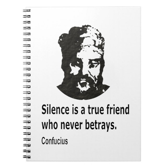 Caderno Espiral Citação por Confúcio (Frente)