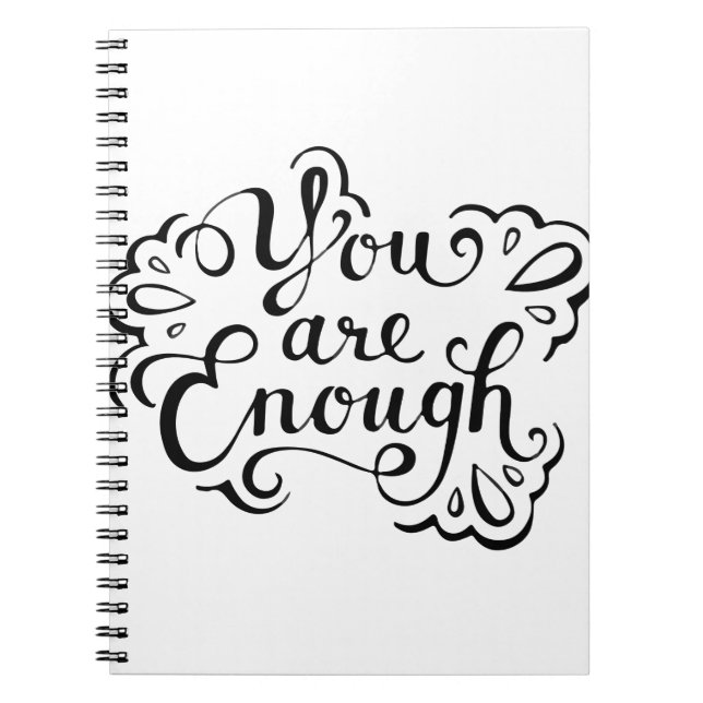 Caderno Espiral Citação Simples e Bonita (Frente)