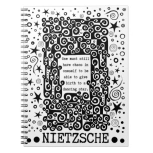 Caderno Espiral Citação STAR dançante de Nietzsche