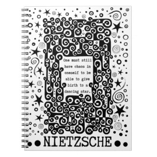 Caderno Espiral Citação STAR dançante de Nietzsche