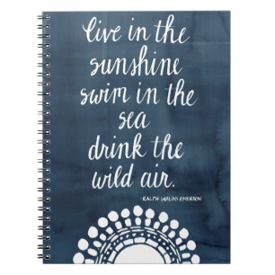 Caderno Espiral Citação Sun I