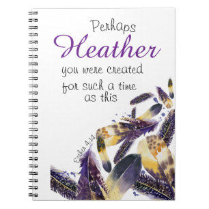 Caderno Espiral Citação Versa da Bíblia do Inspiron Feather Est