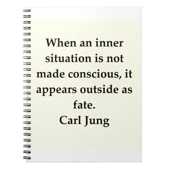 Caderno Espiral citações de Carl Jung (Frente)