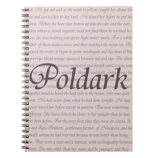 Caderno Espiral Citações de Poldark (Frente)