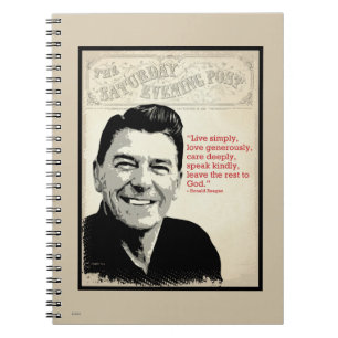 Caderno Espiral Citações de Ronald Reagan