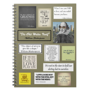 Caderno Espiral Citações de William Shakespeare