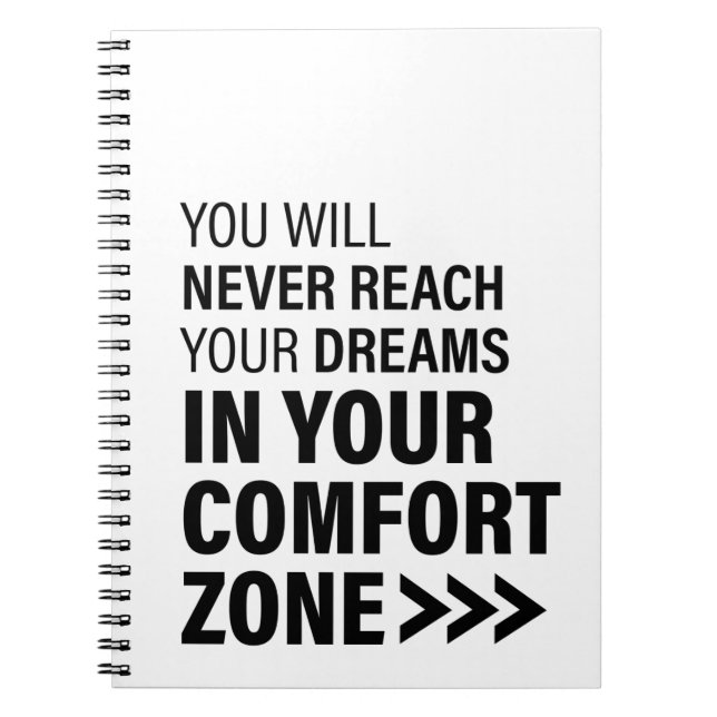 Caderno Espiral Citações Famosas de Arte Motivacional Sonha (Frente)